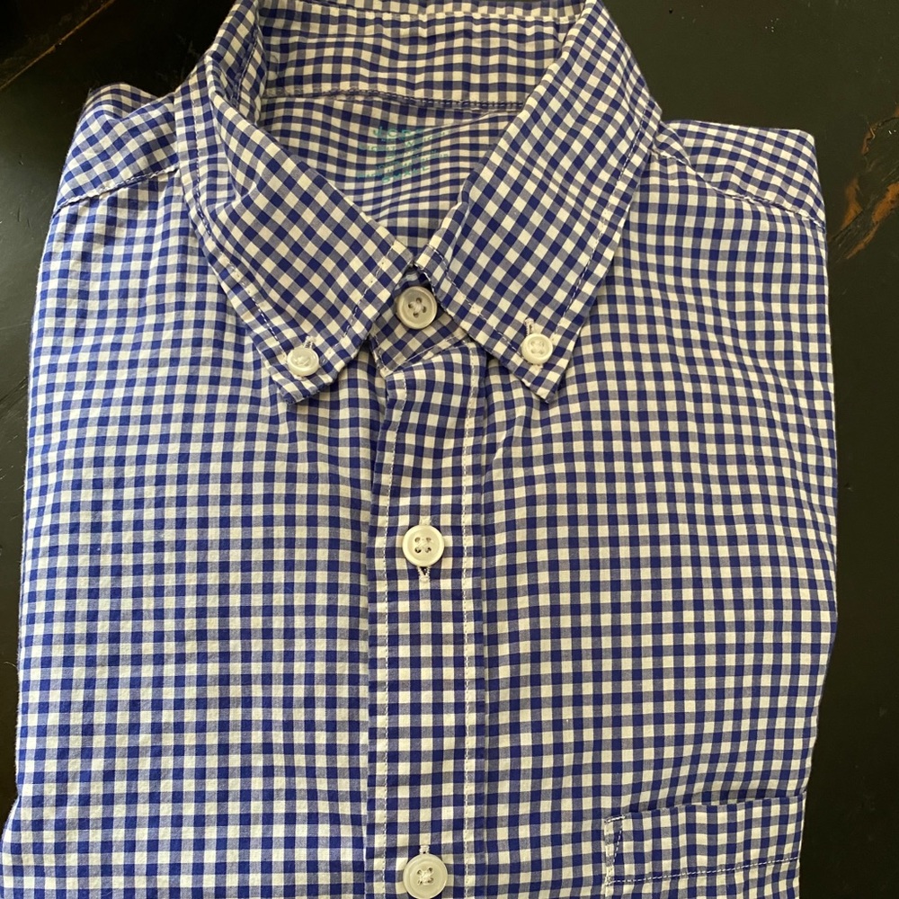 Jcrew men’s gingham check dress shirt